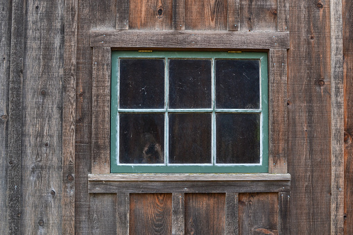 Close-up of a shuttered windows to a building in Strasbourg, France