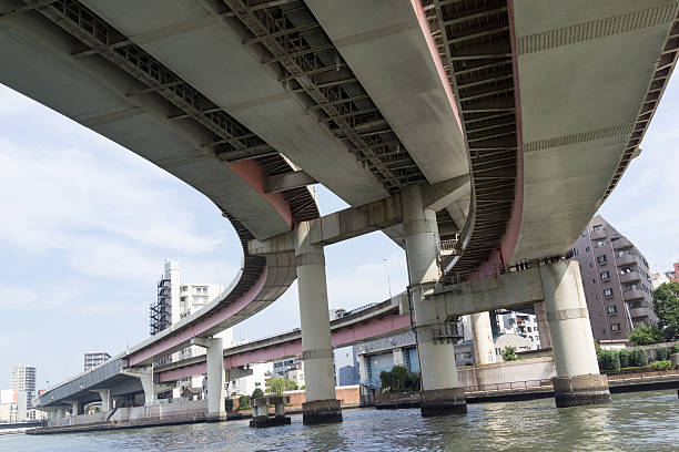 istock The Metropolitan Expressway over the Sumida river. 2 635720220