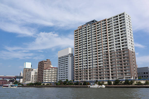 istock Urban landscape in building  along the Sumida River. 635720264