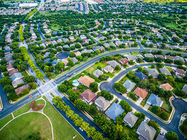 istock Aerial Texas Hill Country Suburb Homes Modern Development 635722778