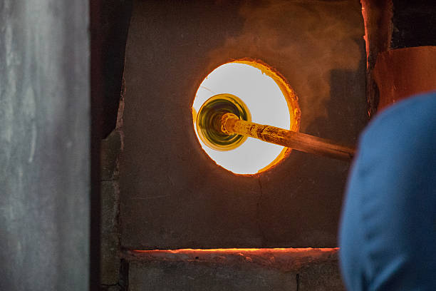 istock Glass Blowing Factory 635723398