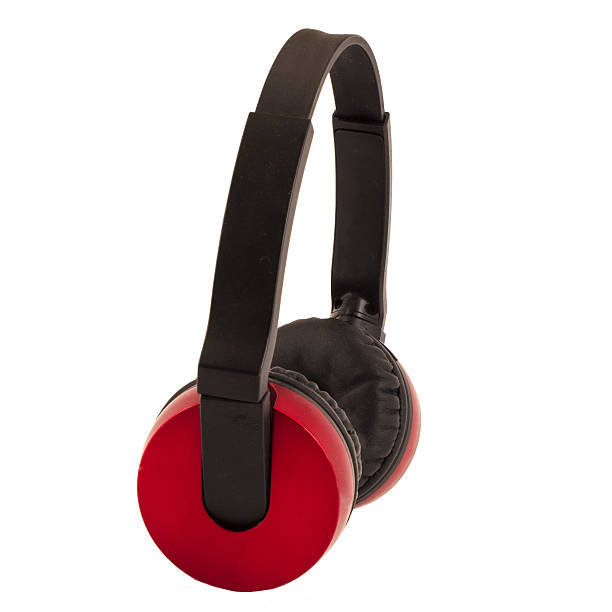 istock audio red headphones isolated on white background 635728292