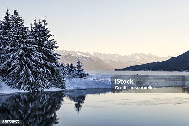 Chilkoot Inlet In Winter Stock Photo - Download Image Now - Alaska - US State, Landscape - Scenery, Winter