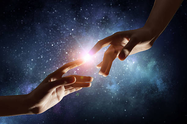 istock Concept of creation and interaction . Mixed media 635728978