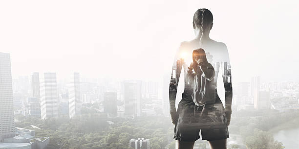 istock She is fighting for success . Mixed media 635729256