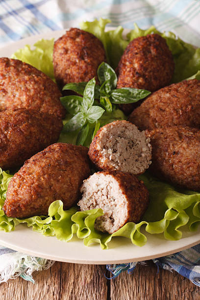 istock Arabic kibbeh with bulgur and pine nuts on plate macro 635732870