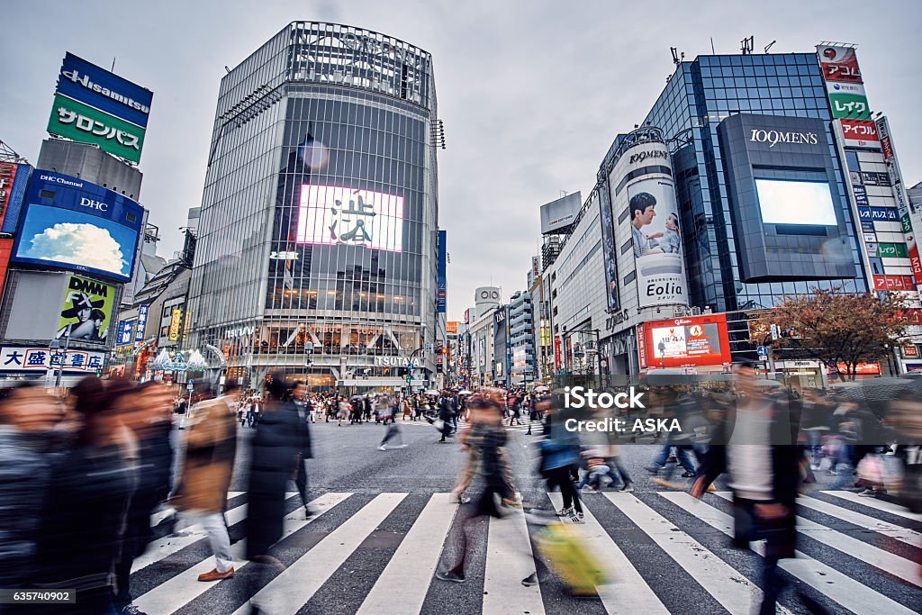 東京の忙しい渋谷交差点 - 渋谷のロイヤリティフリーストックフォト