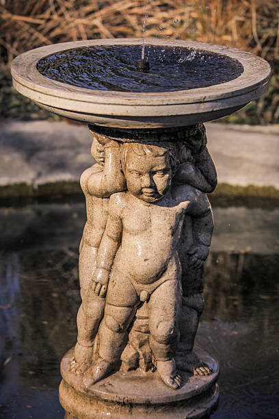 istock Small garden fountain 635741170