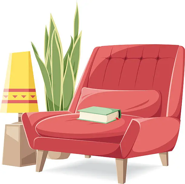 Vector illustration of Vector armchair