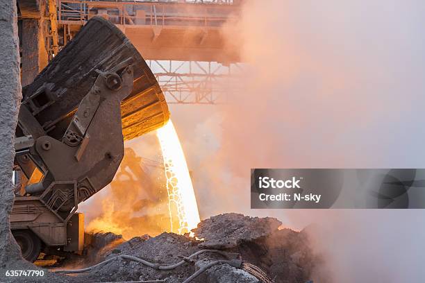 Metallurgy Stock Photo - Download Image Now - Steel Mill, Metallurgy, Slag Heap