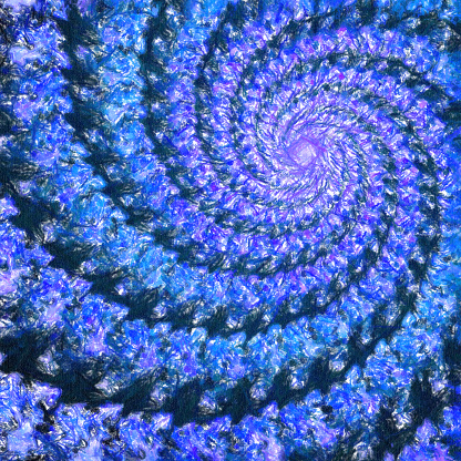 Colorful spiral fractal, computer generated background