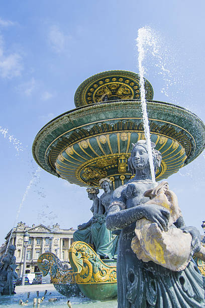 istock Fountain on Concorde Square in Paris, France 635749888
