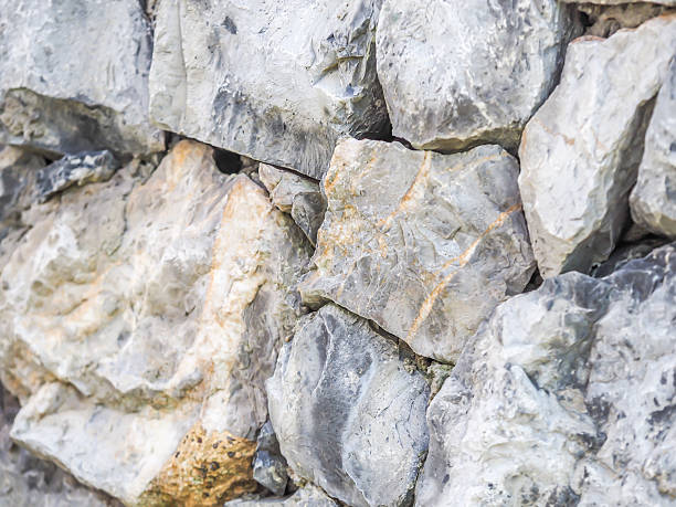 istock Closeup of rock texture and grids pattern 635753522