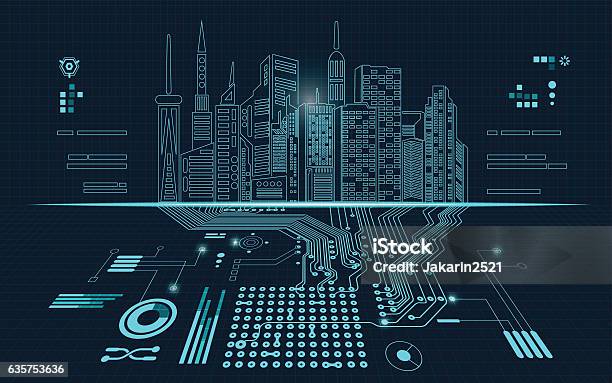 Lélectricité Vecteurs libres de droits et plus d'images vectorielles de Intelligence - Intelligence, Le Futur, Donnée