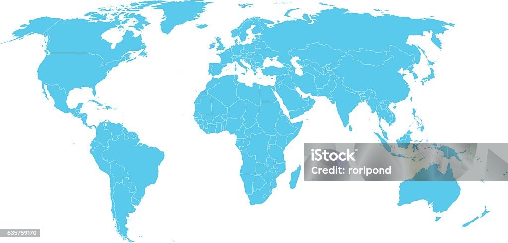 世界地図 - 世界地図のロイヤリティフリーベクトルアート