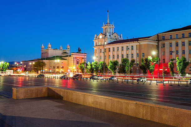 istock Ulan-Ude city center night 635770942