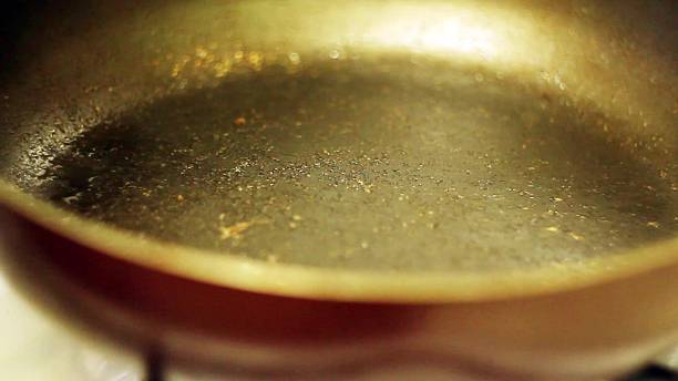 istock Pouring oil into frying pan 635775758