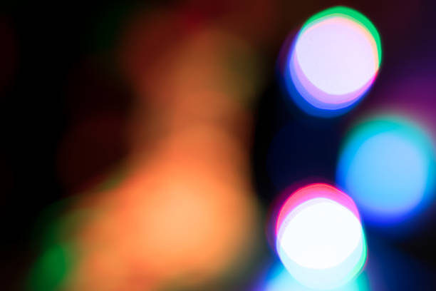 istock Abstract defocused blurry holiday bokeh texture background - Christmas 635778926