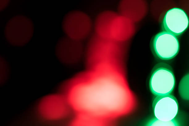 istock Abstract defocused blurry holiday bokeh texture background - Christmas 635779278