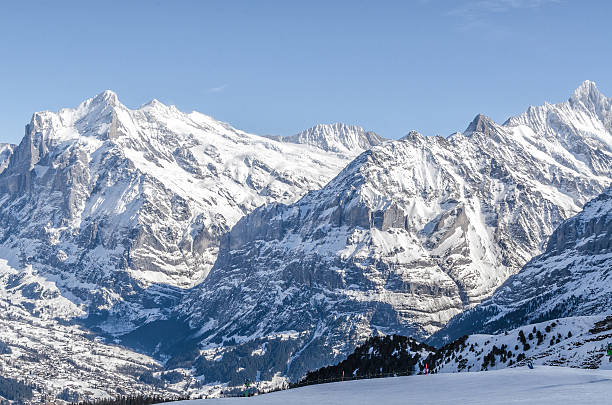 istock Ski resort Jungfrau. Swiss Alps 635780892