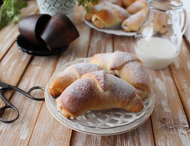 istock Homemade freshly baked,croissants 635781272