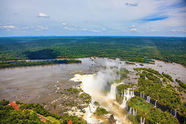 istock Iguazu River spreads widely 635784450