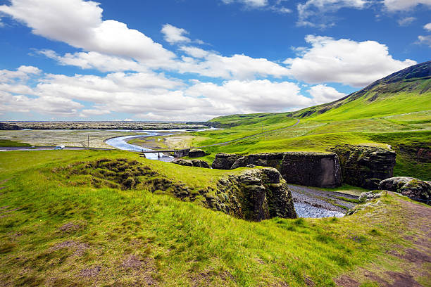 istock Green Icelandic Tundra in July 635793220