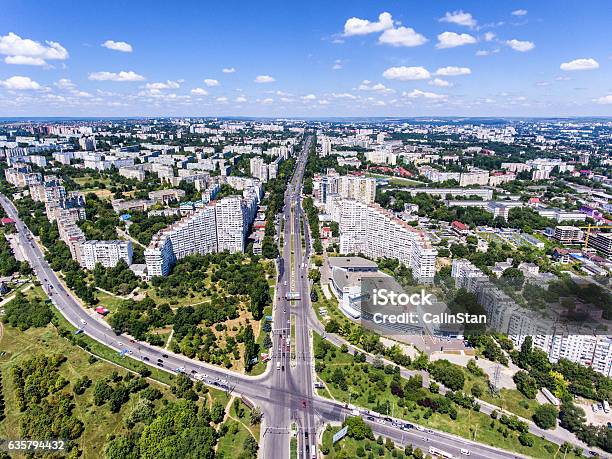The City Gates Of Chisinau Republic Of Moldova Aerial View Stock Photo - Download Image Now