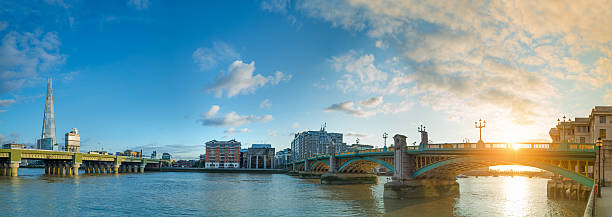 istock Panorama of Thames river on sunset 635795374