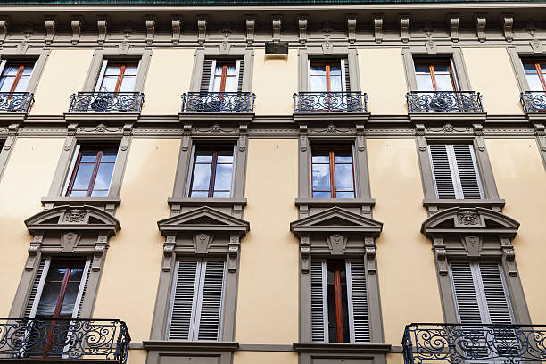 istock facade of old urban building in Florence 635800012