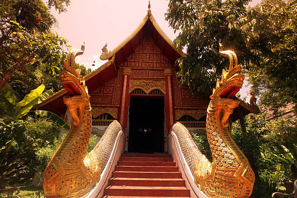 ASIA THAILAND CHIANG RAI the Wat Phra Kaew Temple in the old town of the city of Chiang Rai in the north provinz of chiang Rai in the north of Thailand in Southeastasia. chiang rai province stock pictures, royalty-free photos & images