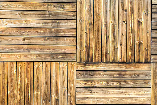 istock Old cracked wood door as background 635801776