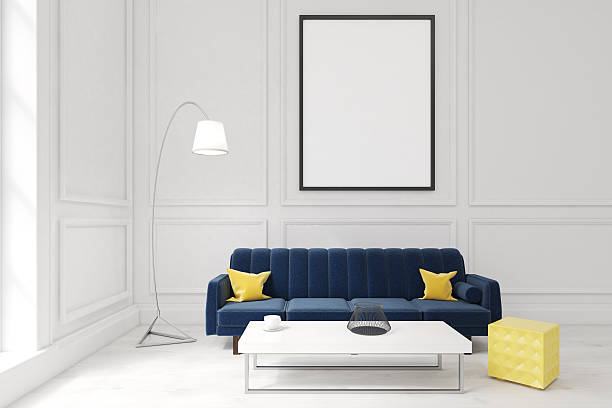 istock Living room with poster 635805174