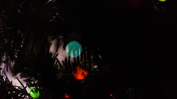 istock Colorful spotlights on a black background 635805510