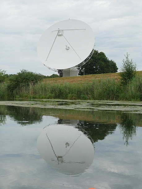 parabol antenna Satellite Communications Dish out side landsat satellite photos stock pictures, royalty-free photos & images