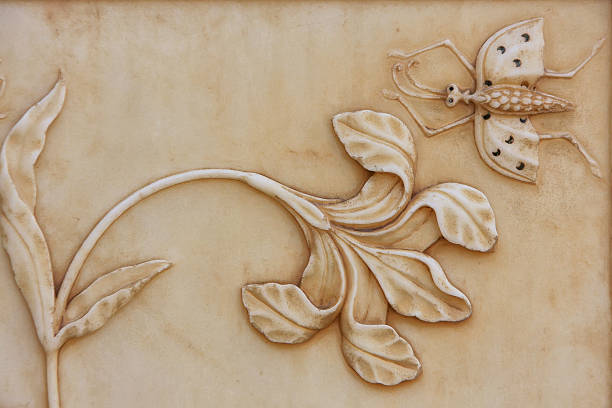 istock Decorative element on the wall of Jai Mandir (Mirror Palace) 635810448