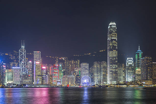 istock Hong Kong cityscape night view 635810836