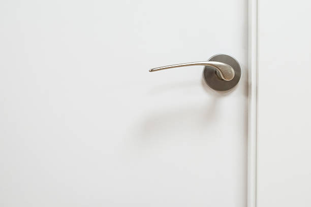 istock metal door handle isolated on white door 635812378