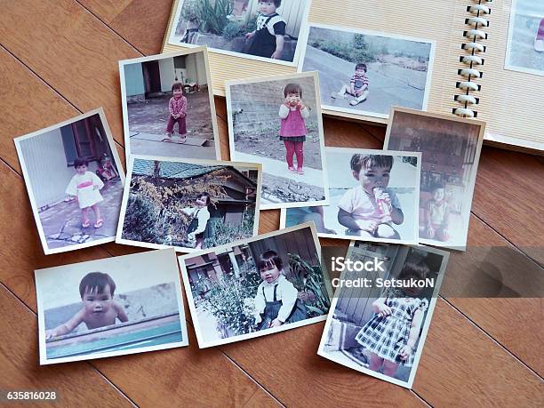 Old Pictures 70s Child Stock Photo - Download Image Now - Photo Album, Photography, Family