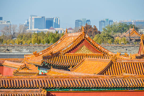 Detailed View of an Ancient Building's Eaves