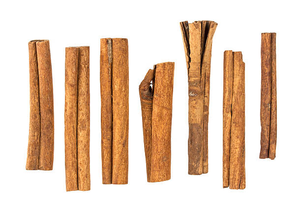 istock Cinnamon sticks isolated on white background with clipping path 635823494