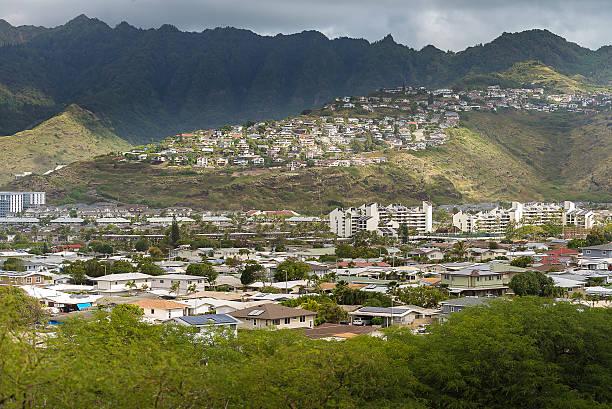 istock Aerial view of Hawaii from Diamond head 635830564