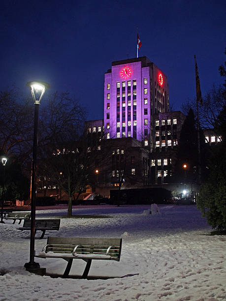 Vancouver City Hall at Night