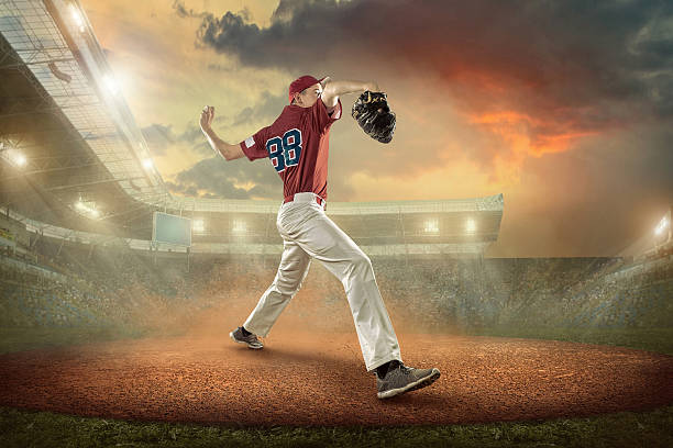istock Baseball players in action on the stadium. 635832526