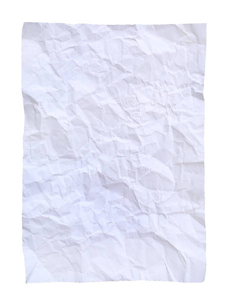 istock square crumpled paper on a white background. 635832720