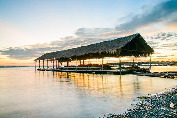 istock Sunries at Beach Pavilion in Ubon Ratchathani. 635833216