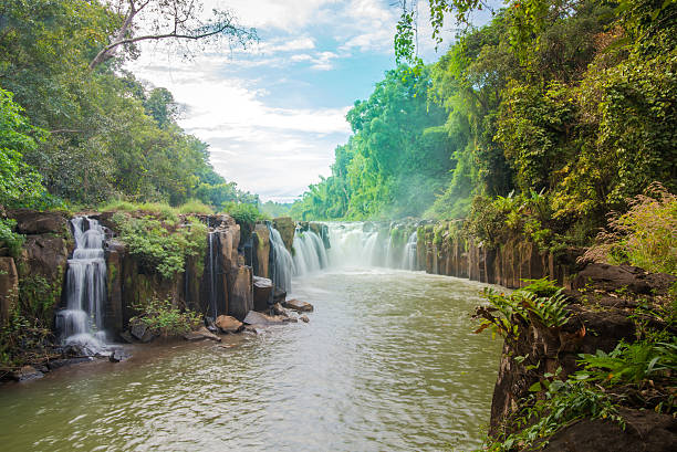 istock Phasom Waterfall (Tad) in tropical country, Laos 635837286