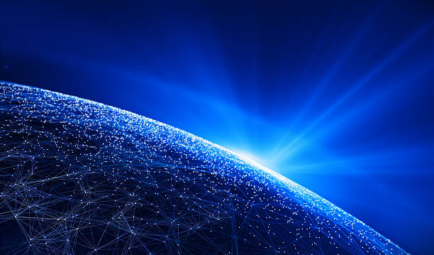 istock Global International Connectivity Background. 3D illustration 635837976