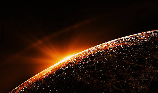 istock Global International Connectivity Background. 3D illustration 635838016