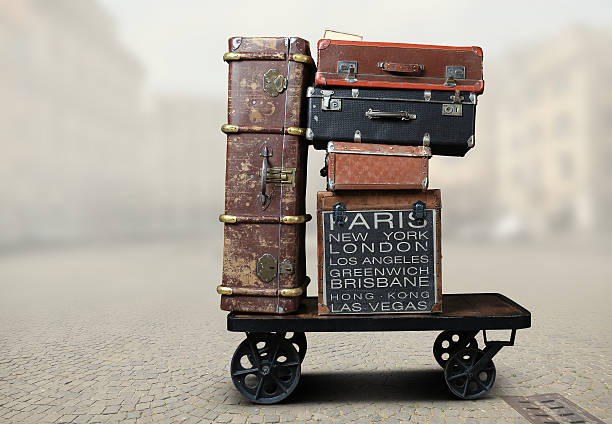 istock Luggage tourists 635847932